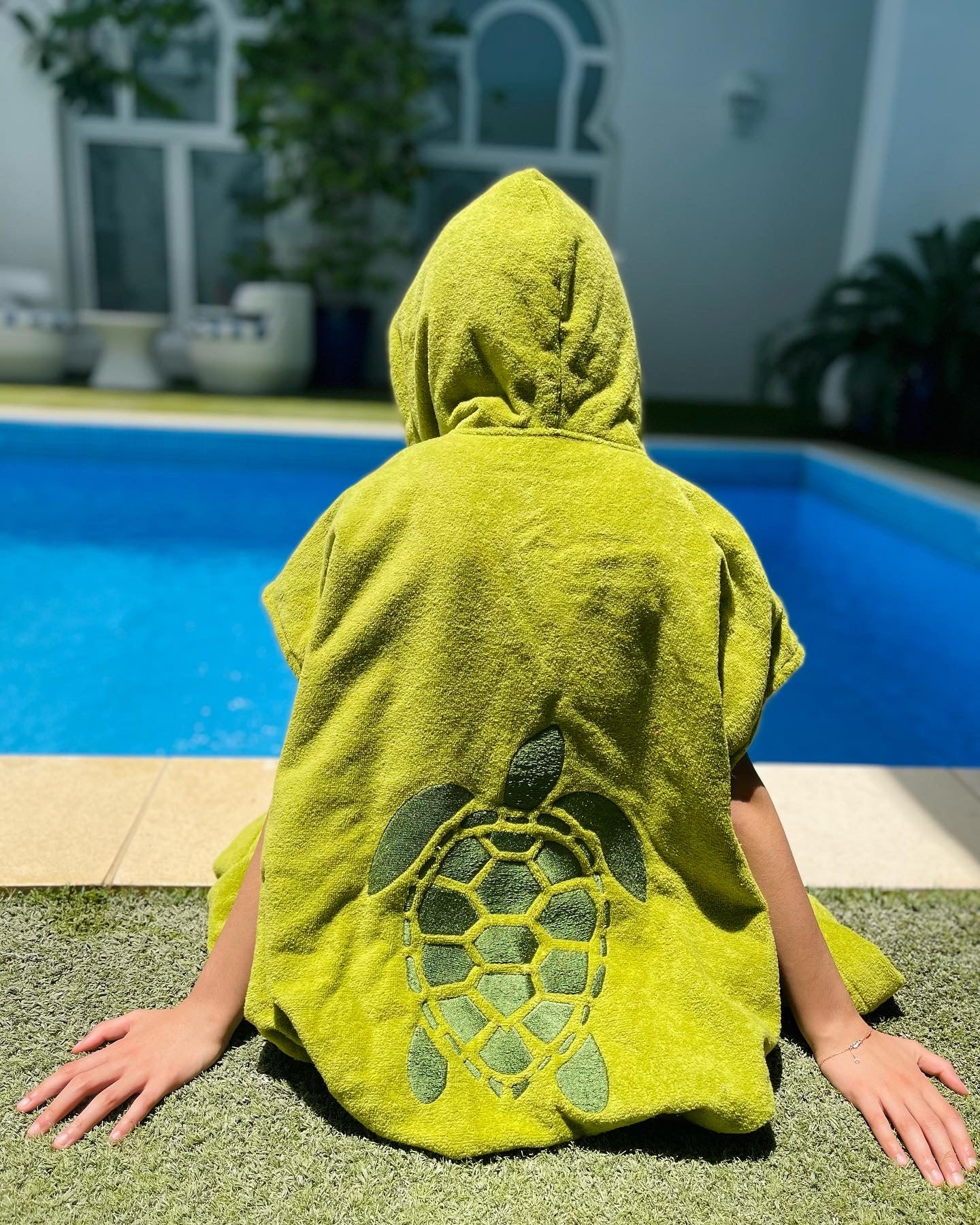 Kids' Green Turtle Bisht