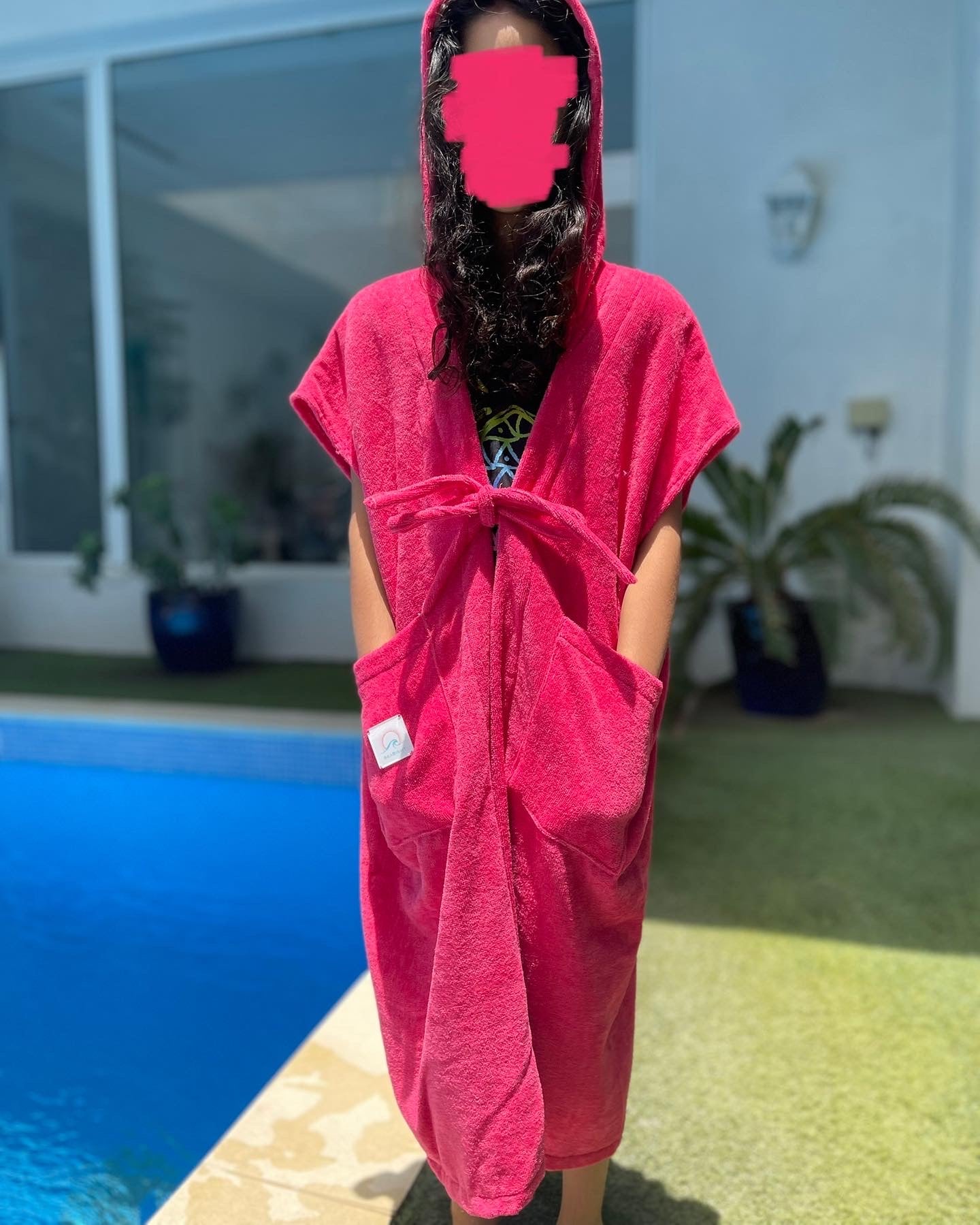 Kids' Fuchsia Shell Bisht