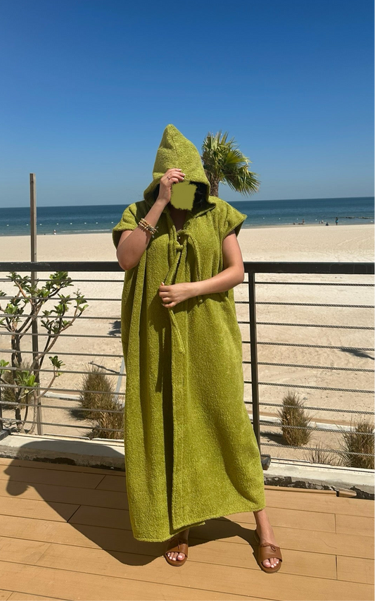 Women’s Green Palm Trees Bisht