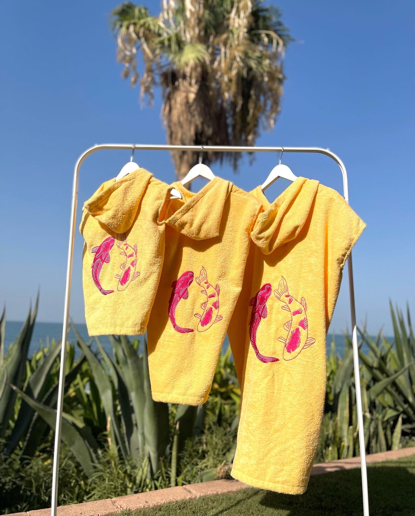 Kids' Yellow Fish Bisht