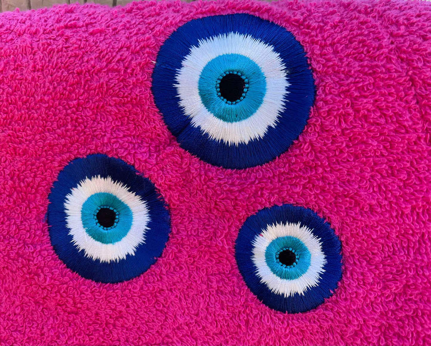 Women's Fuchsia Evil Eye Bisht