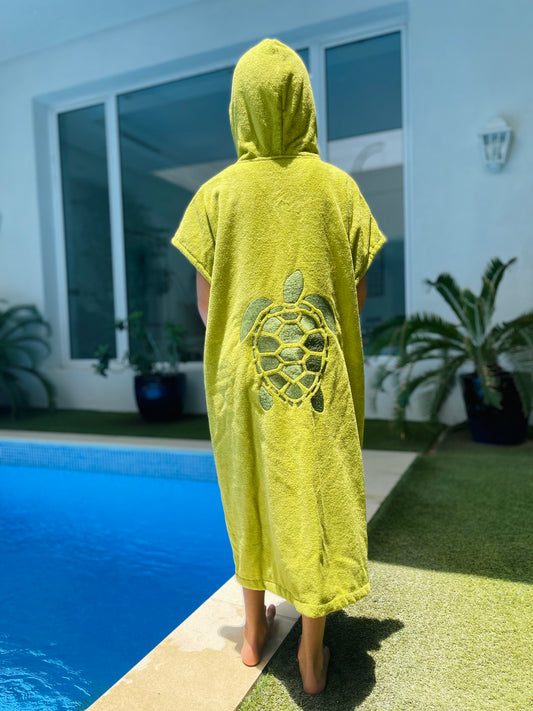 Kids' Green Turtle Bisht