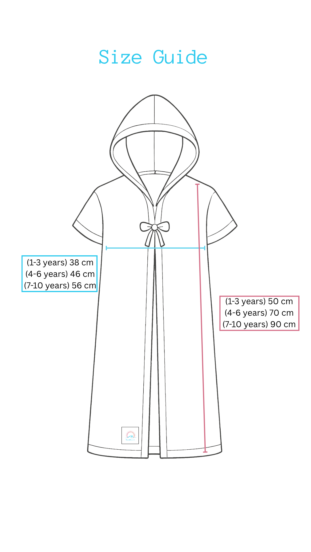Kids' Fuchsia Shell Bisht