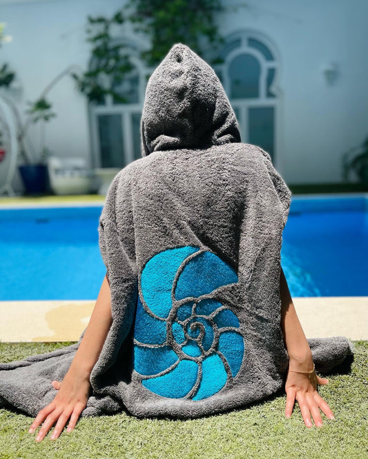 Kids' Grey Shell Bisht