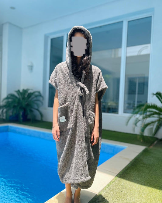Kids' Grey Shell Bisht