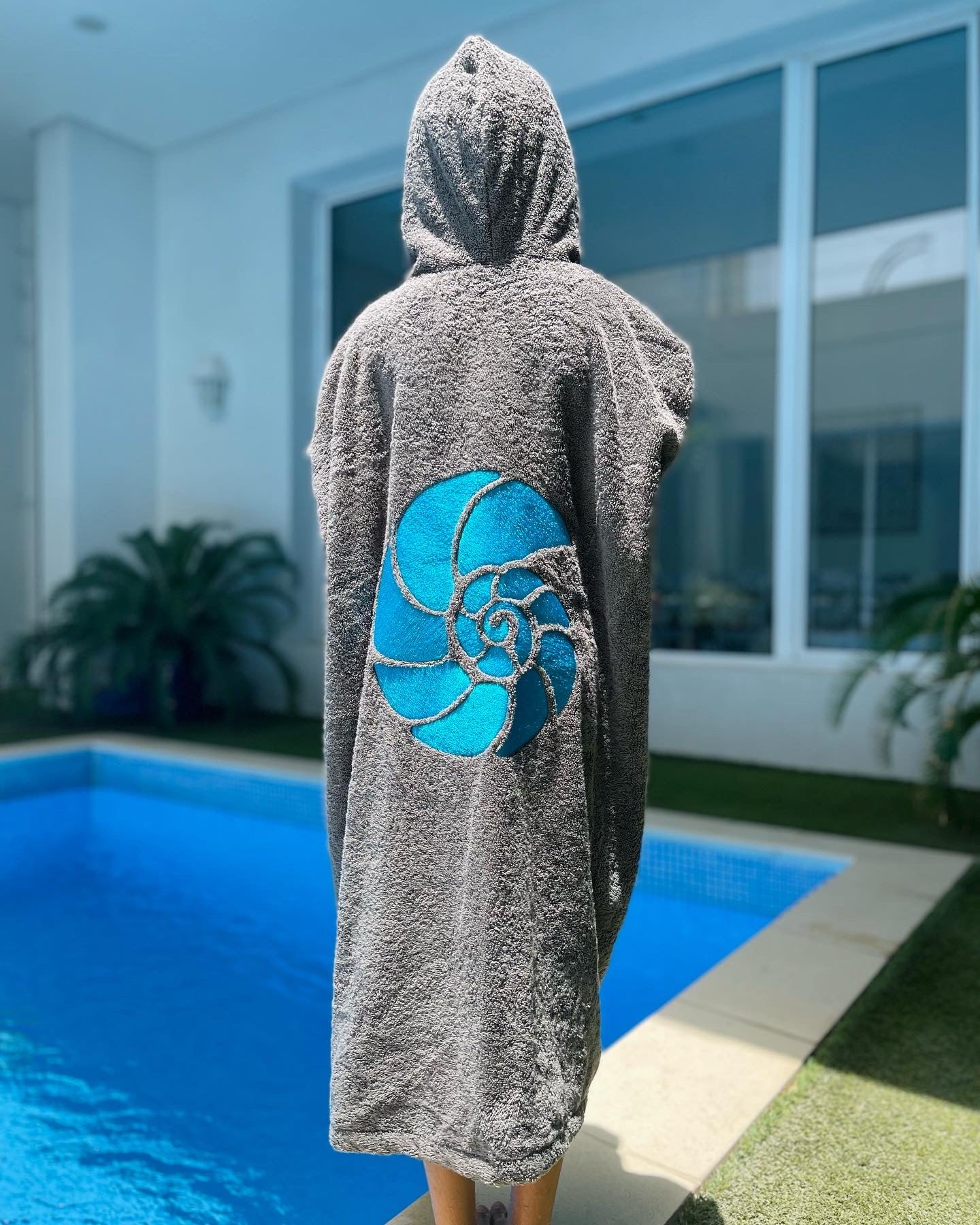 Kids' Grey Shell Bisht