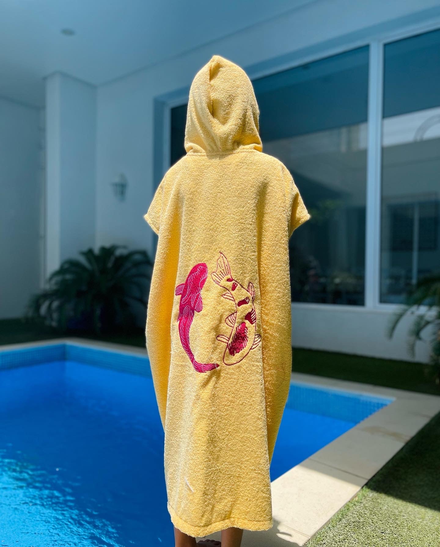 Kids' Yellow Fish Bisht