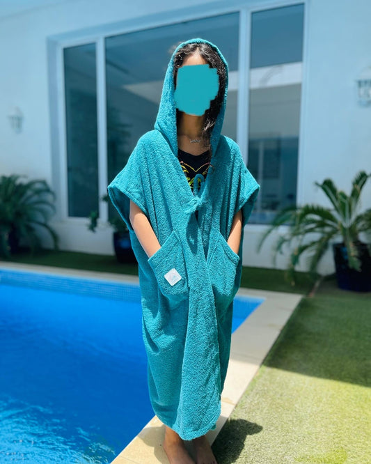 Kids' Turquoise Fish Bisht