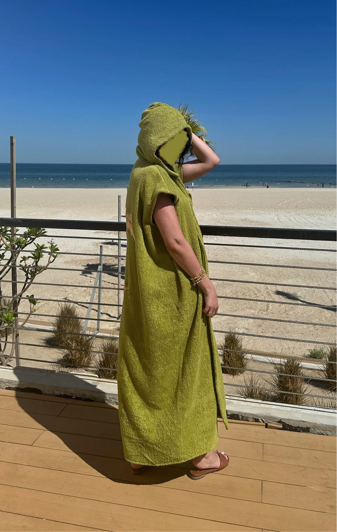 Women’s Green Palm Trees Bisht
